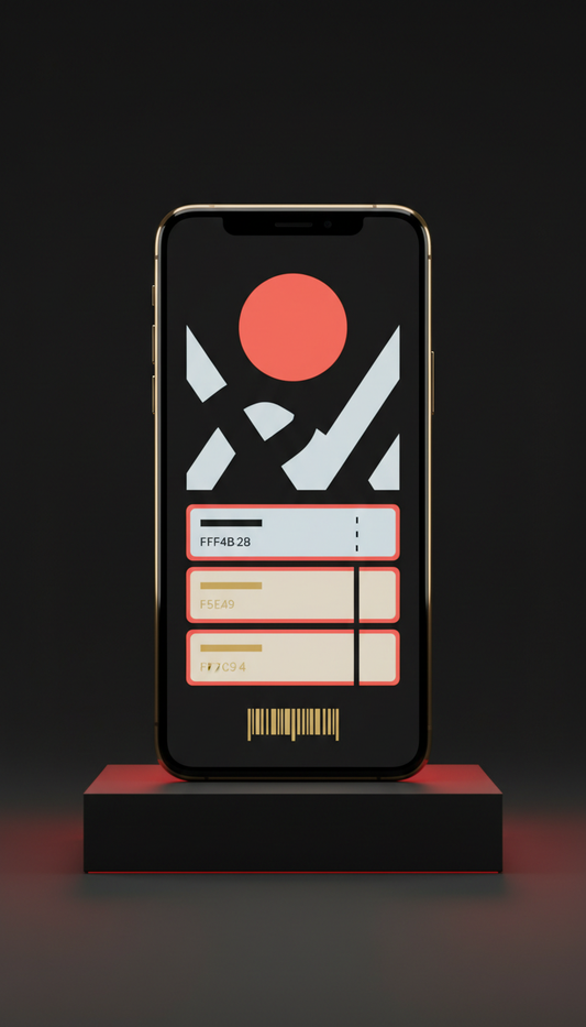 Digital Ticket UI on Luxury Edition Smartphone